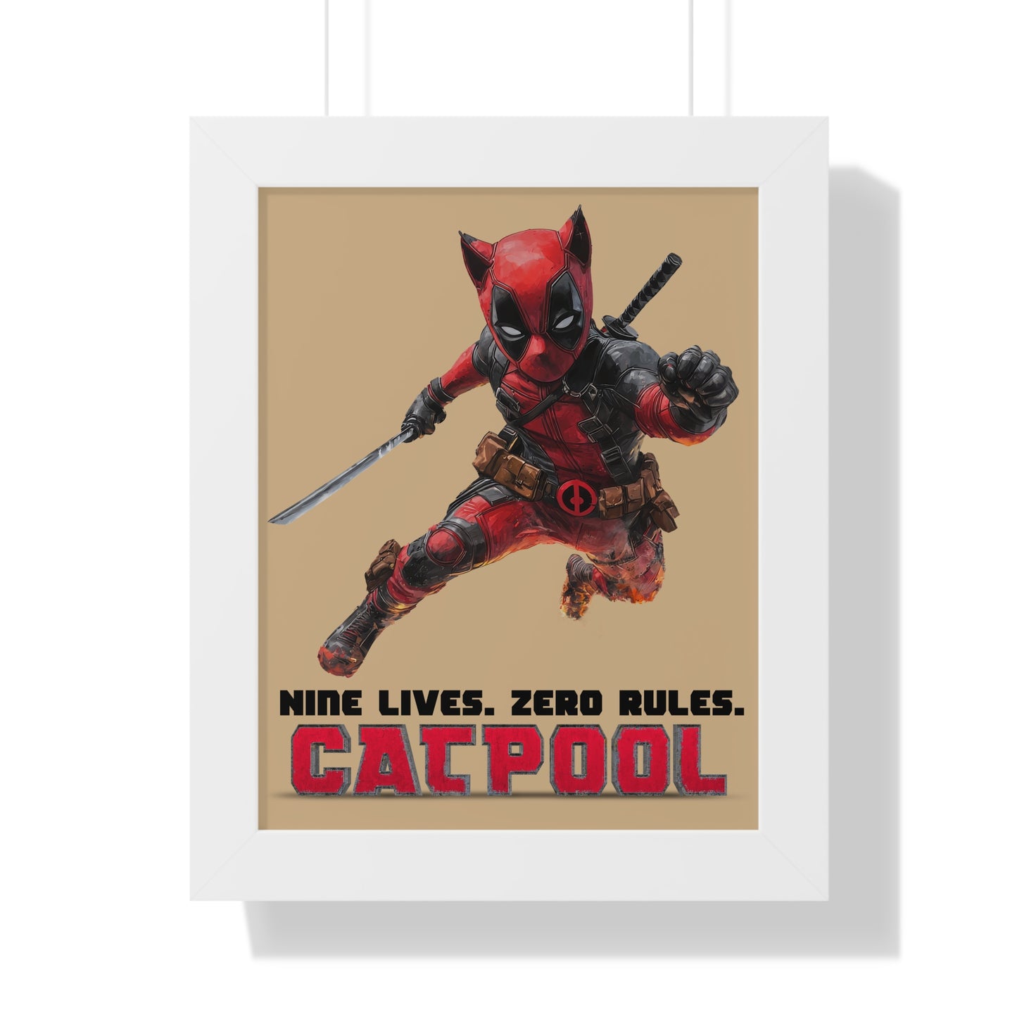 Catpool Framed Wall Art