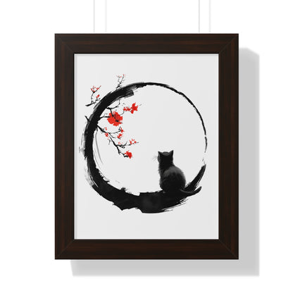 Zen Kitty Framed Wall Art