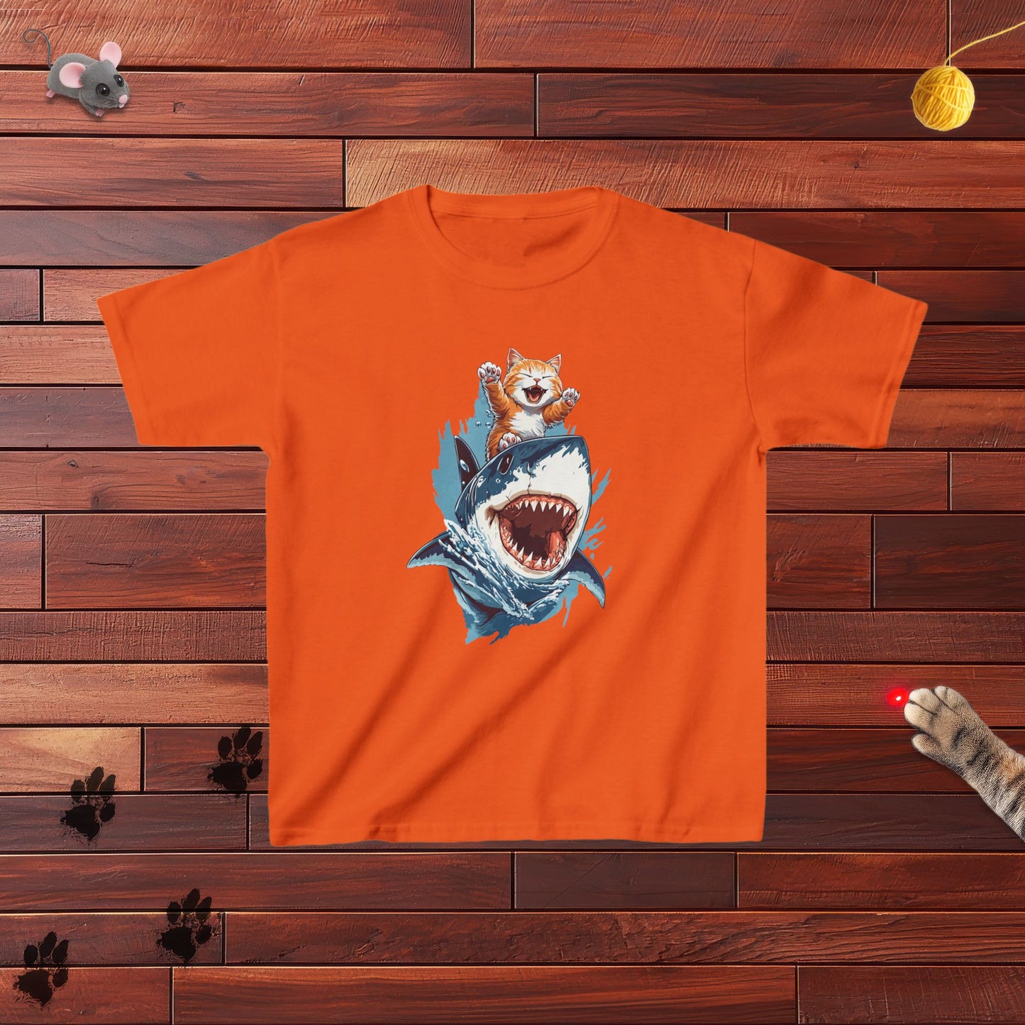 Shark Surfing Kids Tee