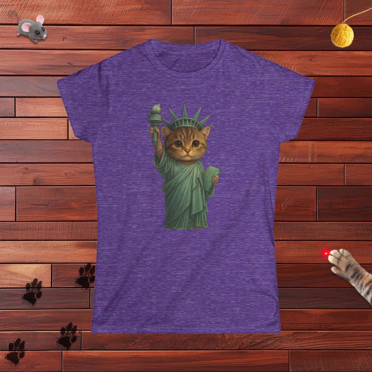 Statue of Meowberty Ladies Tee