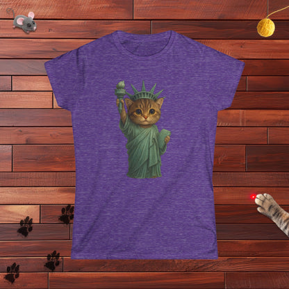 Statue of Meowberty Ladies Tee