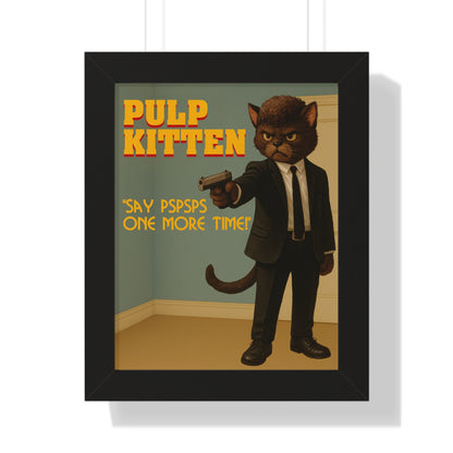Pulp Kitten Framed Wall Art