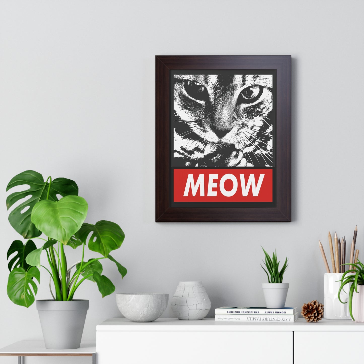 Meow Framed Wall Art