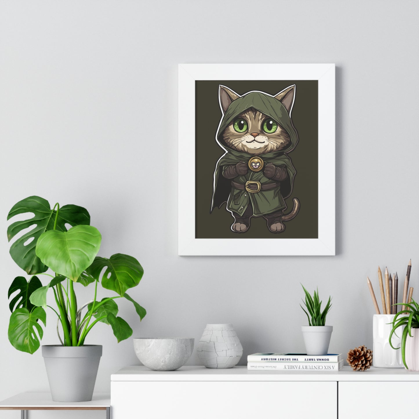 Dr. Doomcat Framed Wall Art