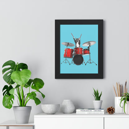 The Cutest Drummer Framed Wall Art