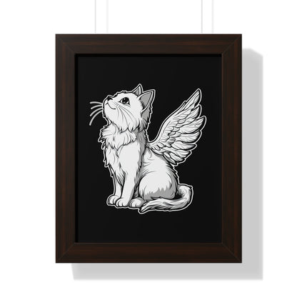 Angel Kitty Framed Wall Art