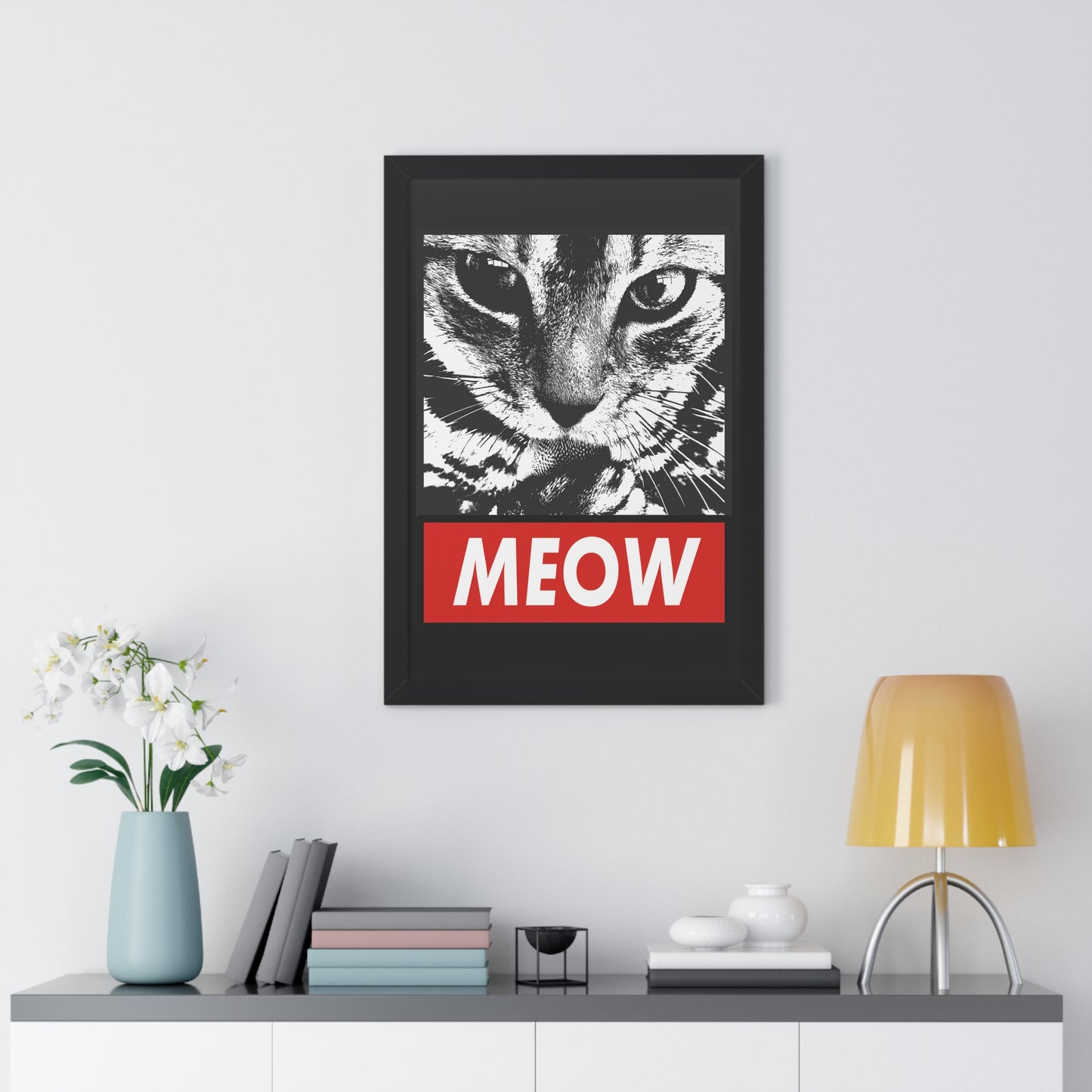 Meow Framed Wall Art