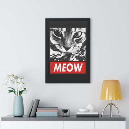 Meow Framed Wall Art