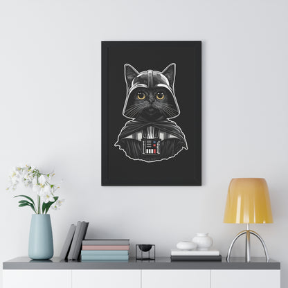 Darth Purrder Framed Wall Art