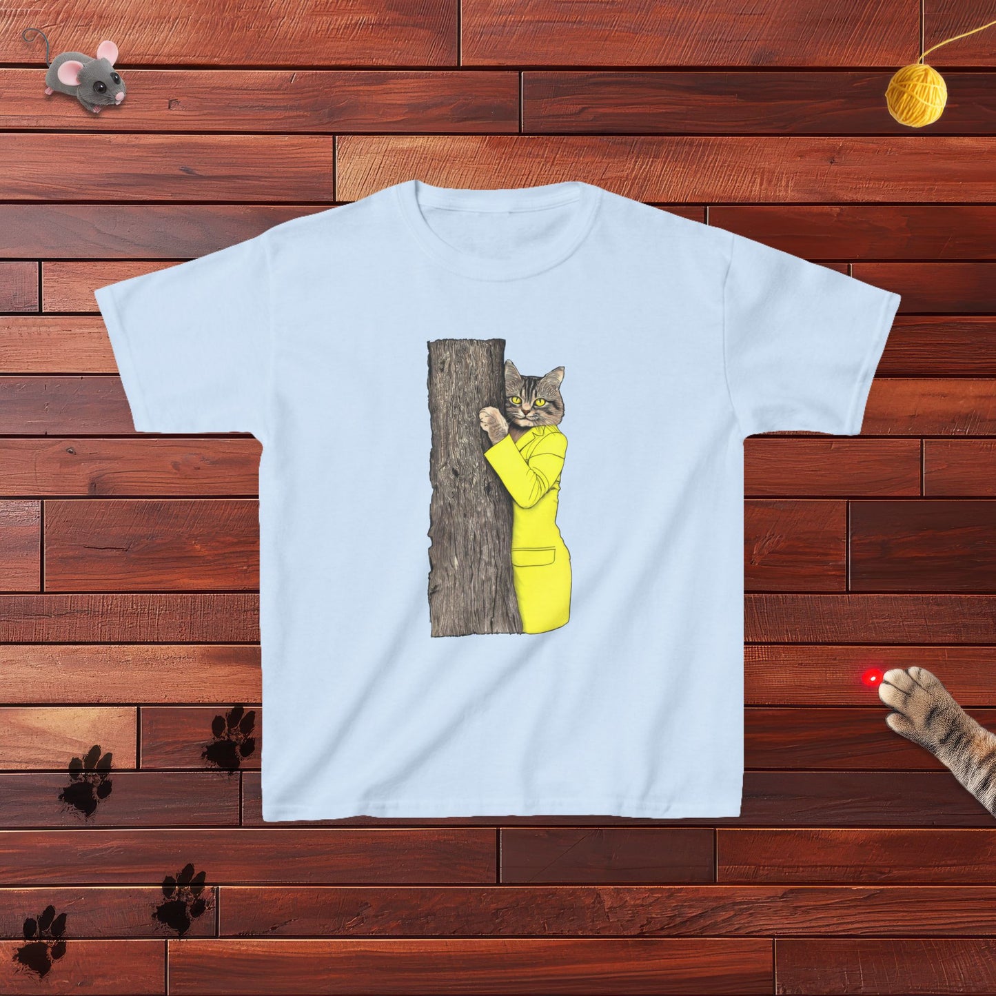 Yellow Jacket Cat Kids Tee