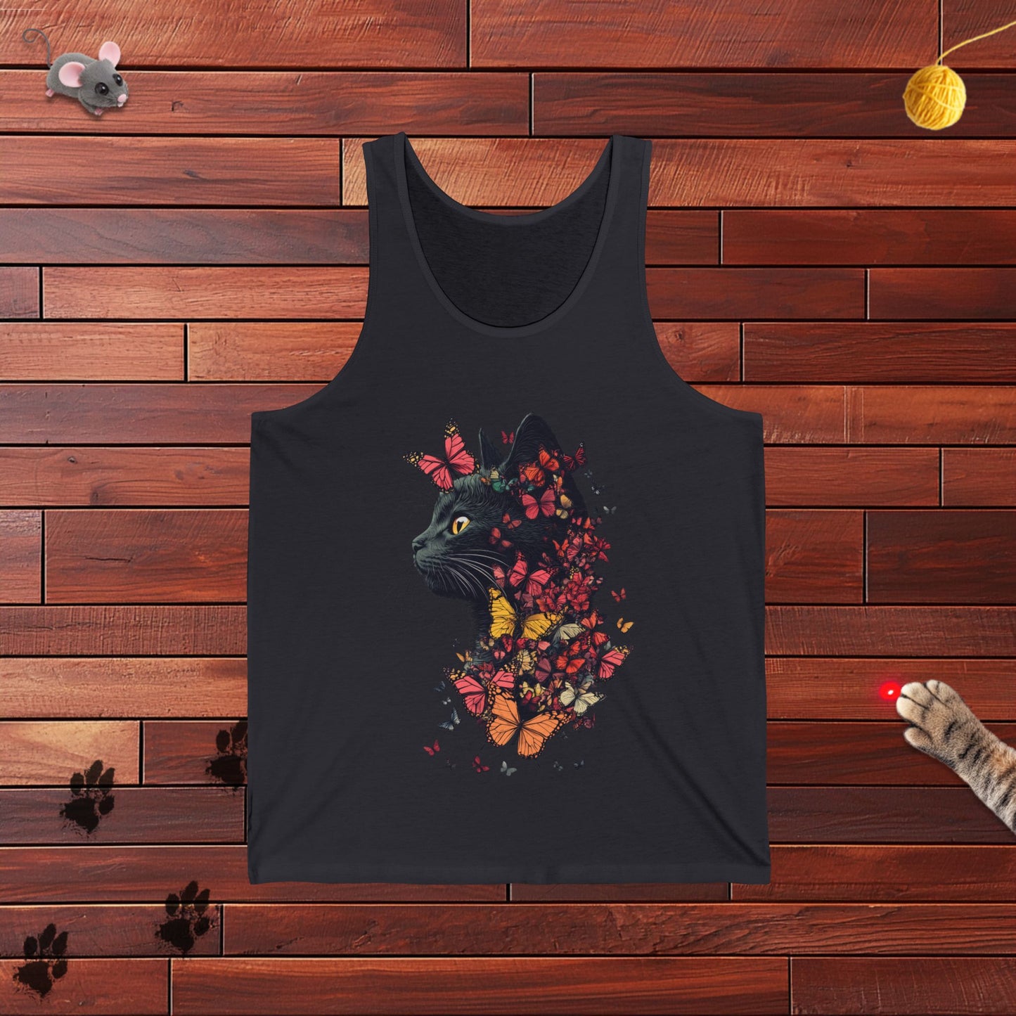 Butterfly Kitty Mens Tank