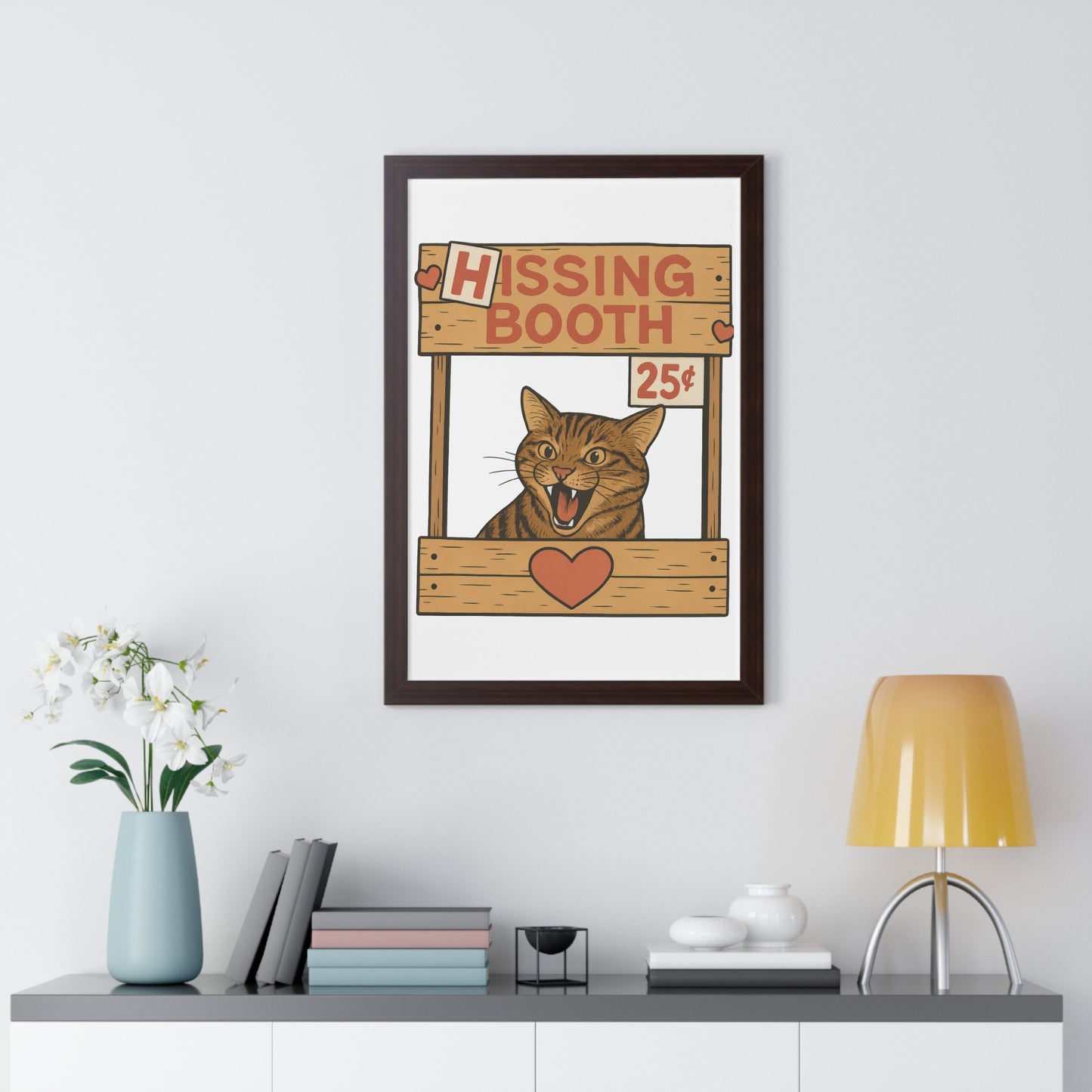 Hissing Booth Framed Wall Art
