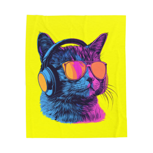 Jamming Out Velveteen Plush Blanket