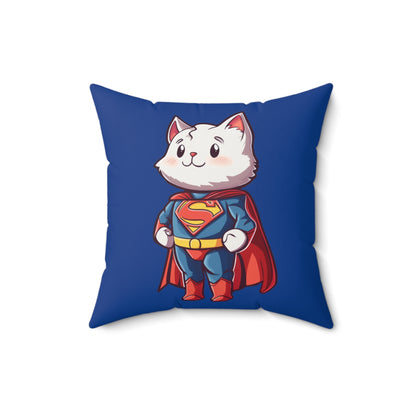 Supercat Throw Pillow