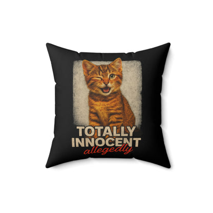 Totally Innocent Throw Pillow