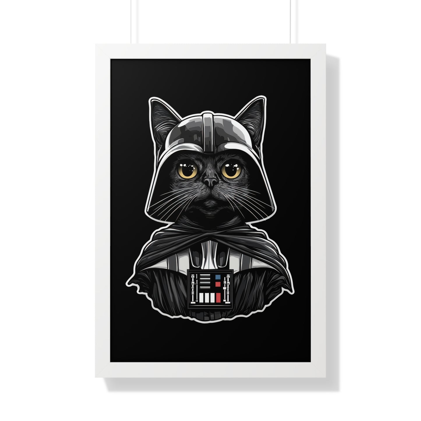 Darth Purrder Framed Wall Art