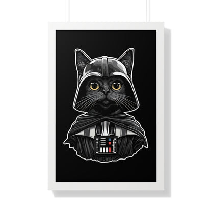 Darth Purrder Framed Wall Art