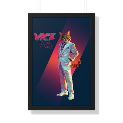 Vice Kitty Framed Wall Art