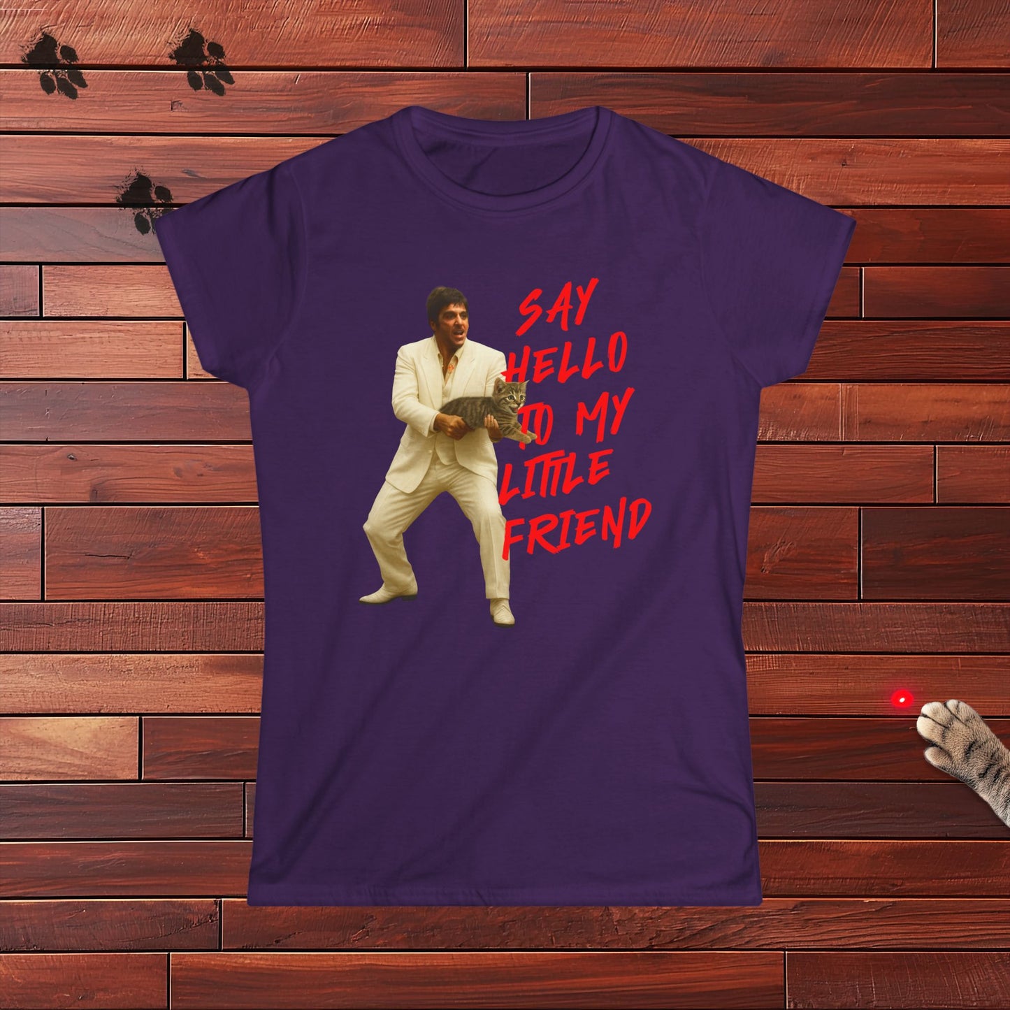 Say Hello To MY Little Friend Ladies Tee