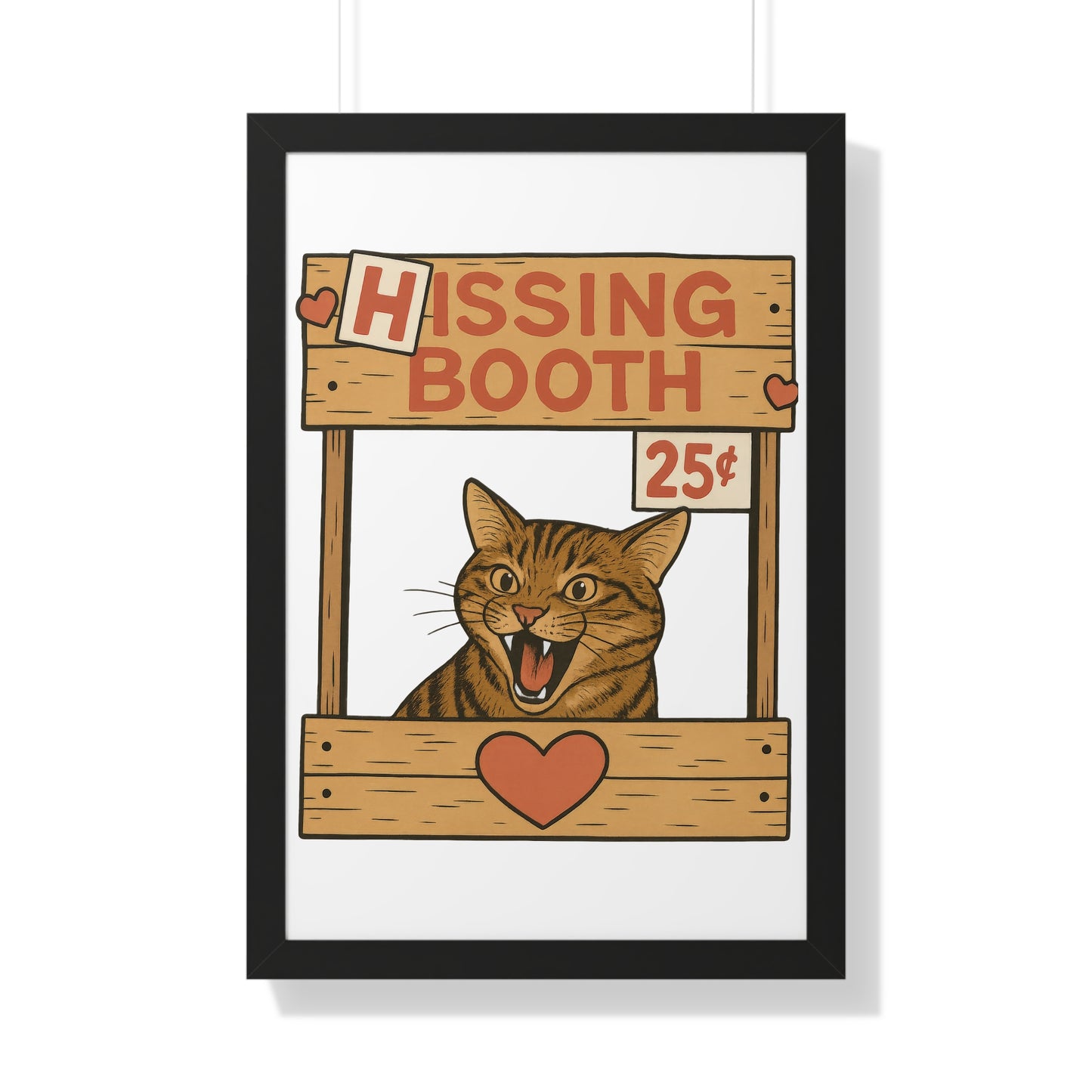 Hissing Booth Framed Wall Art