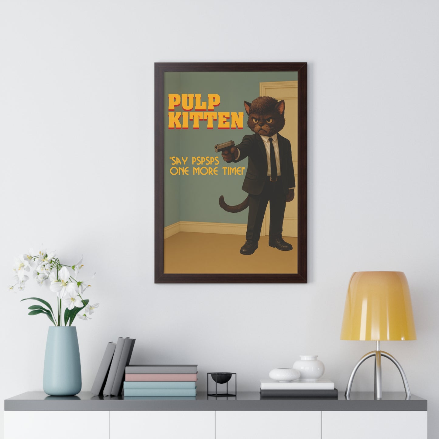 Pulp Kitten Framed Wall Art