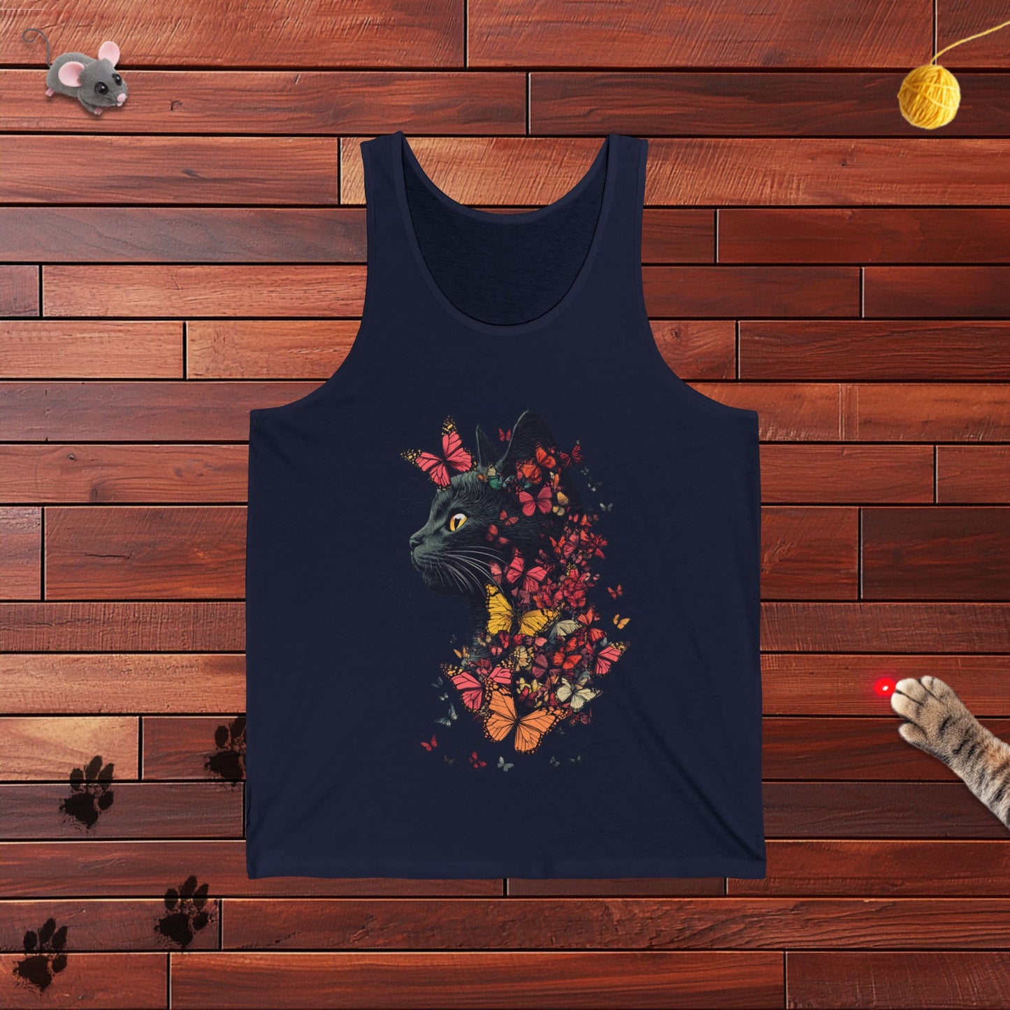 Butterfly Kitty Mens Tank