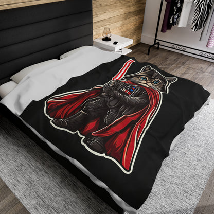 Darth Pawder Velveteen Plush Blanket