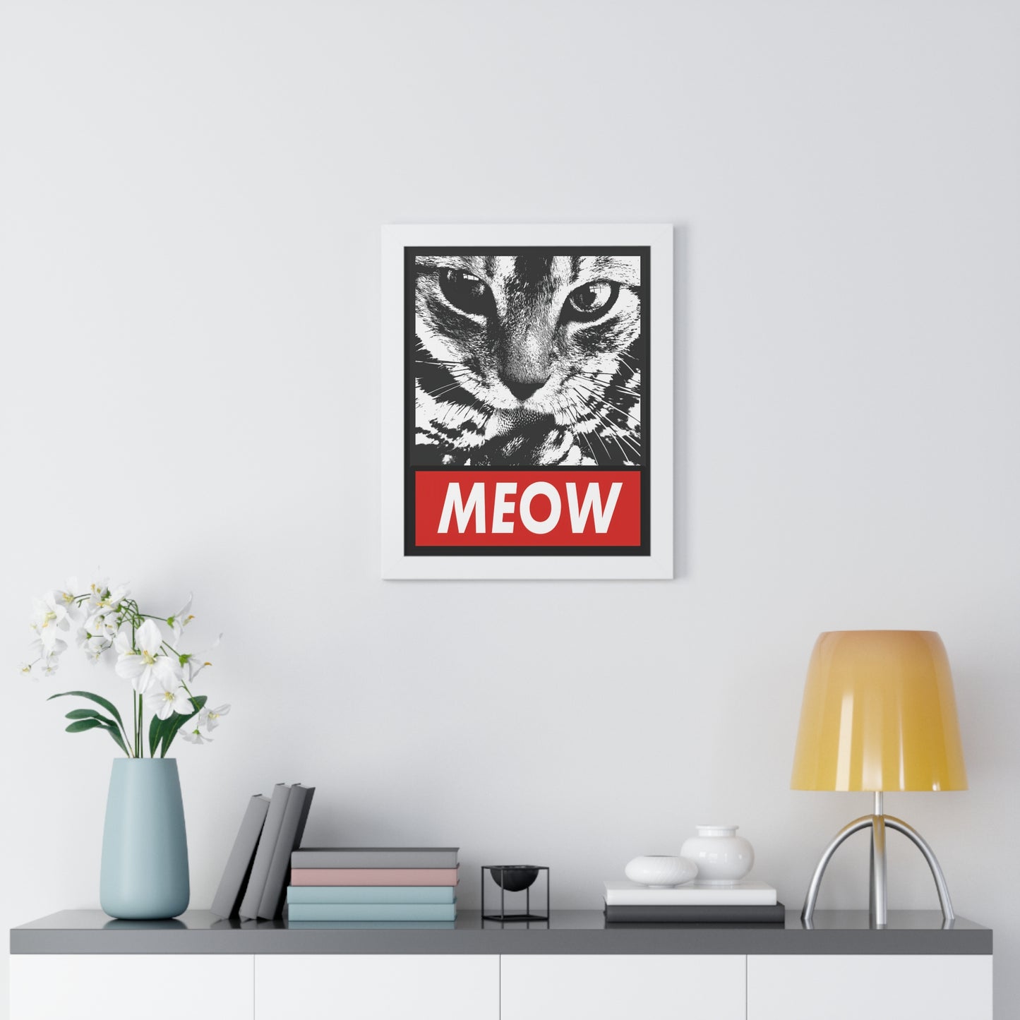Meow Framed Wall Art