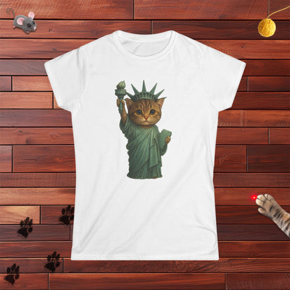 Statue of Meowberty Ladies Tee