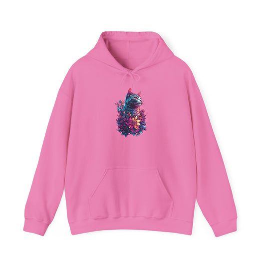 Floral Cat Hoodie