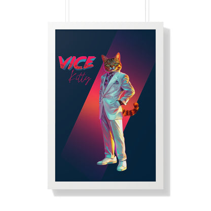 Vice Kitty Framed Wall Art