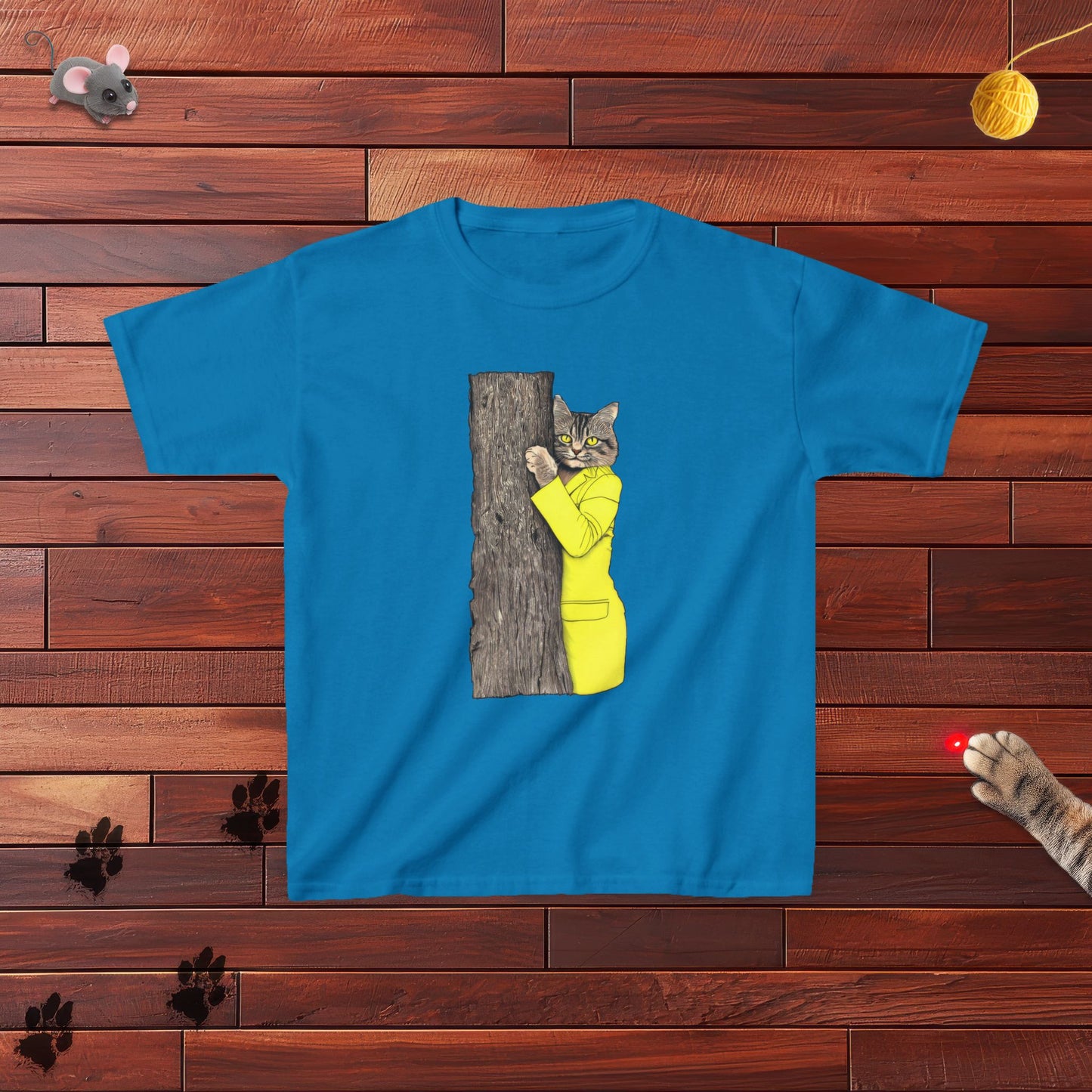 Yellow Jacket Cat Kids Tee