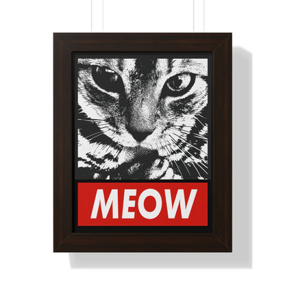 Meow Framed Wall Art