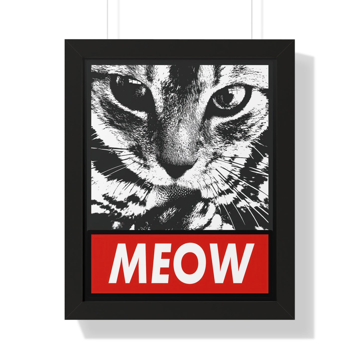 Meow Framed Wall Art