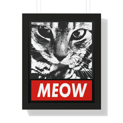 Meow Framed Wall Art