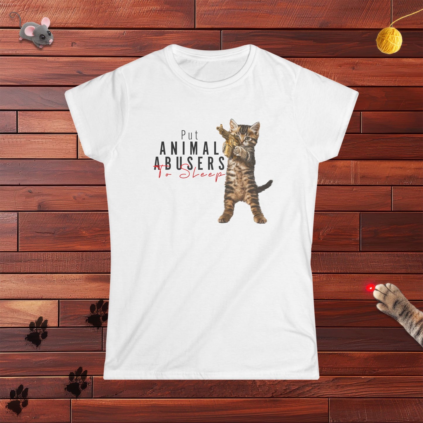 Put Animal Abusers To Sleep Ladies Tee