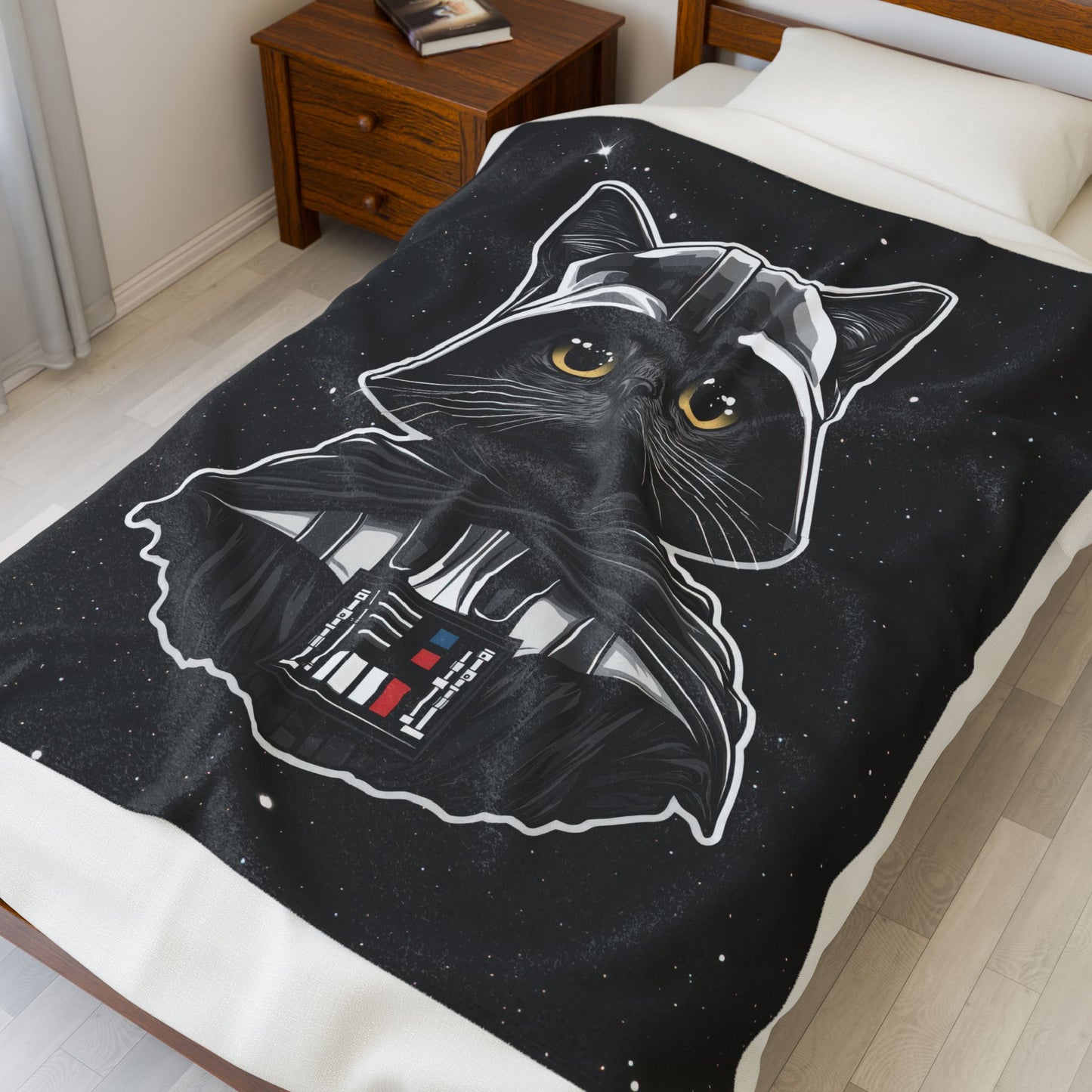 Darth Purrder Velveteen Plush Blanket