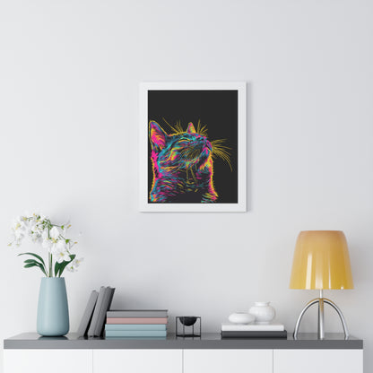 Electric Whiskers Framed Wall Art