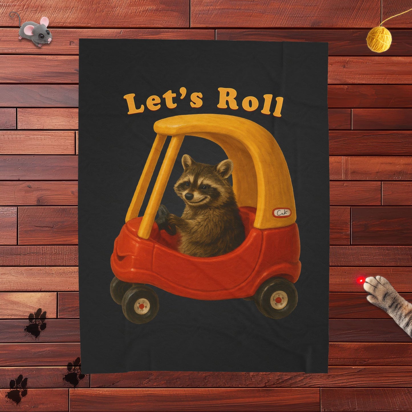 Lets Roll Velveteen Plush Blanket