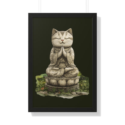 Purrfectly Zen Framed Wall Art