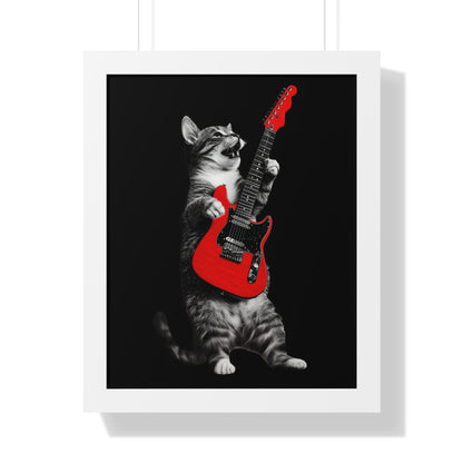 Guitar Gato Framed Wall Art