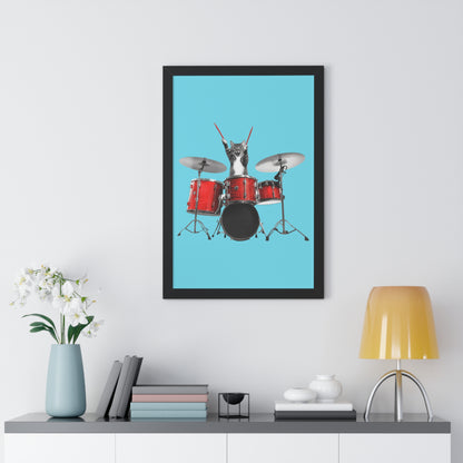 The Cutest Drummer Framed Wall Art