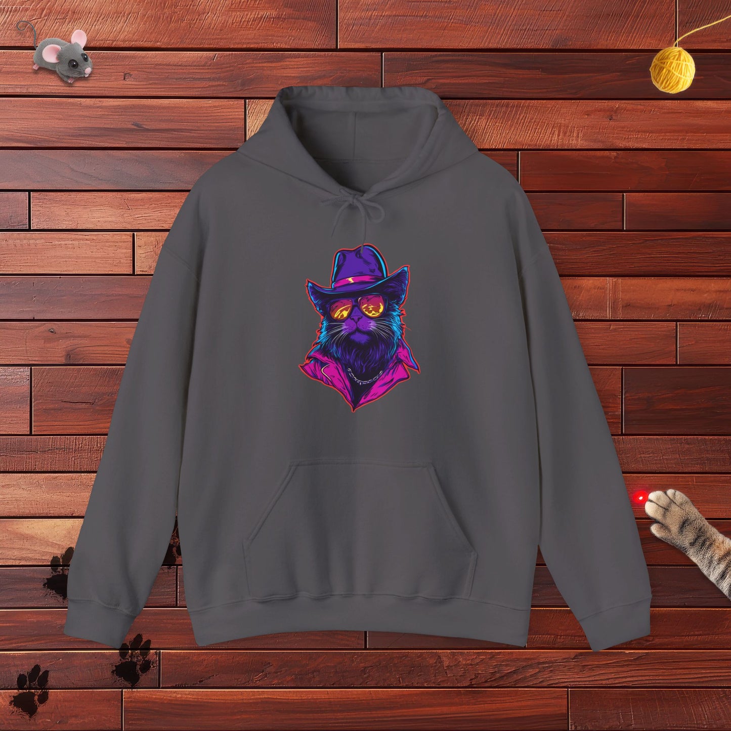 Meowcho Man Hoodie