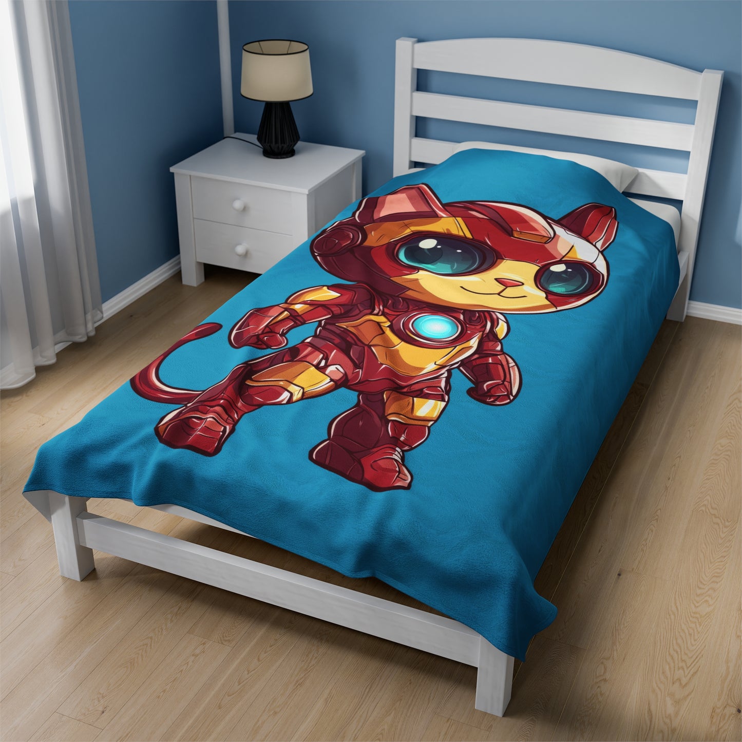 Iron Cat Velveteen Plush Blanket