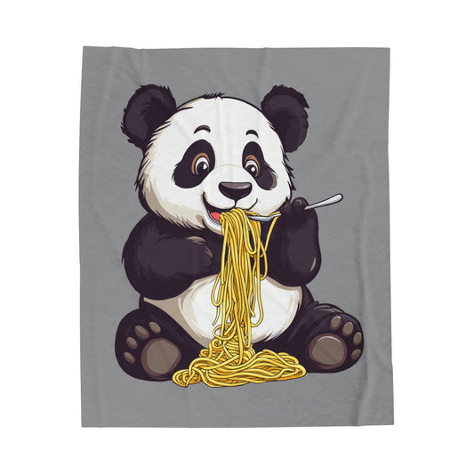 Panda Express Velveteen Plush Blanket