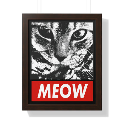 Meow Framed Wall Art