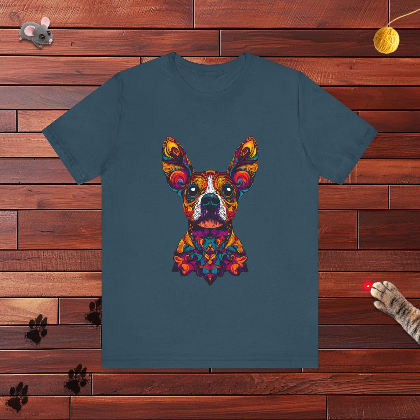 Dia De Muerte Frenchie Mens Tee