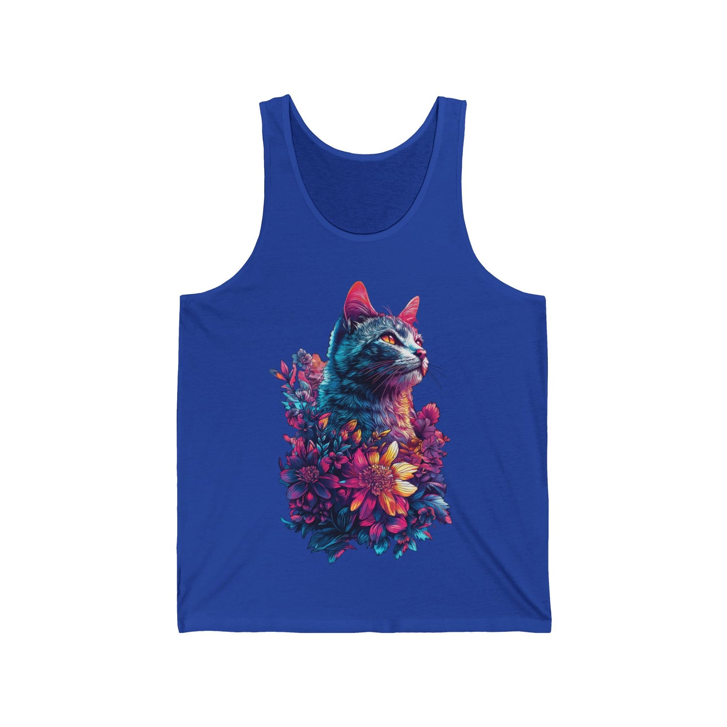 Floral Cat Men's Tank