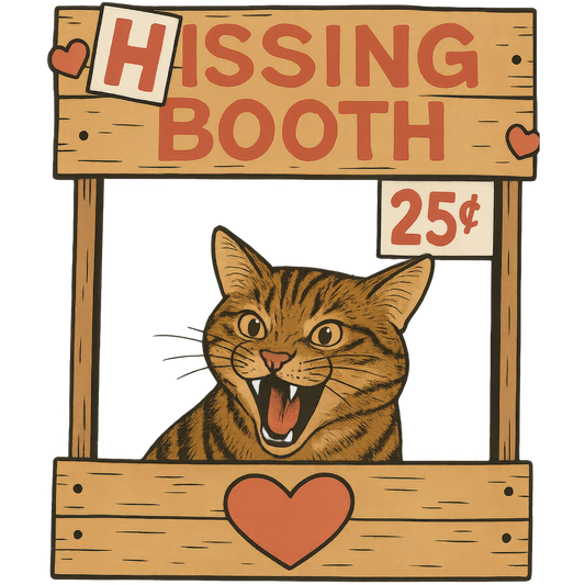 Hissing Booth Throw Pillow