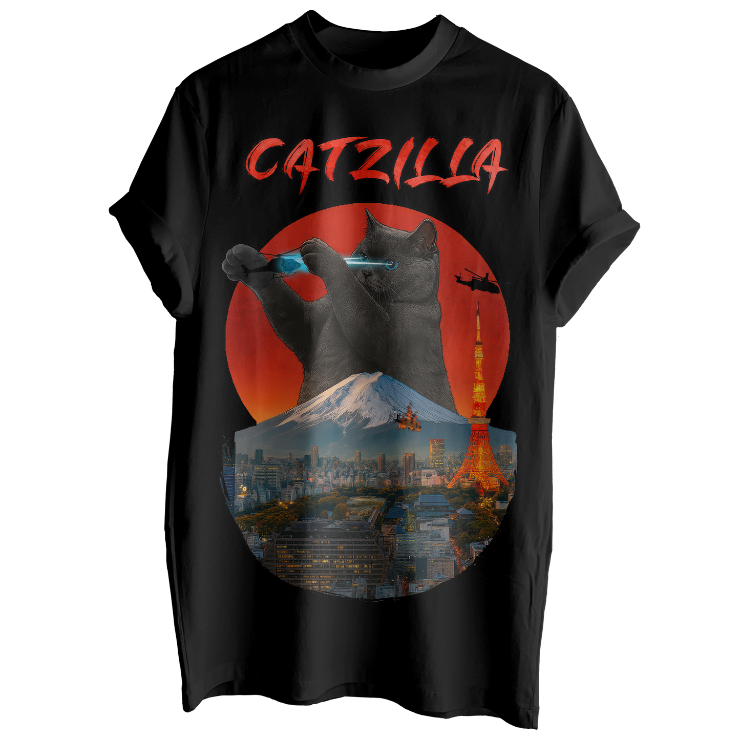 Catzilla Takes Tokyo Tee